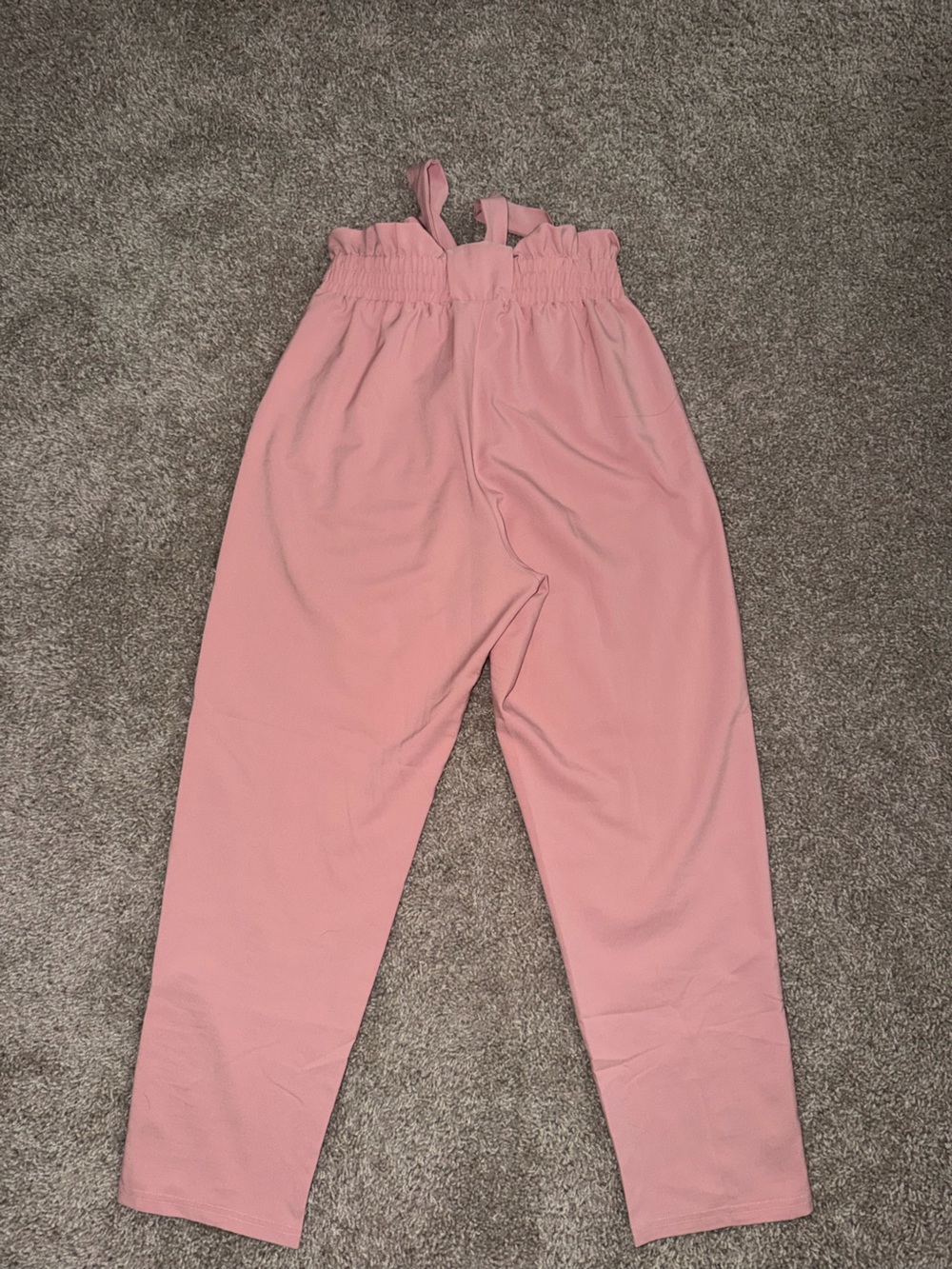 Women’s Pink Paperbag Waist Pants